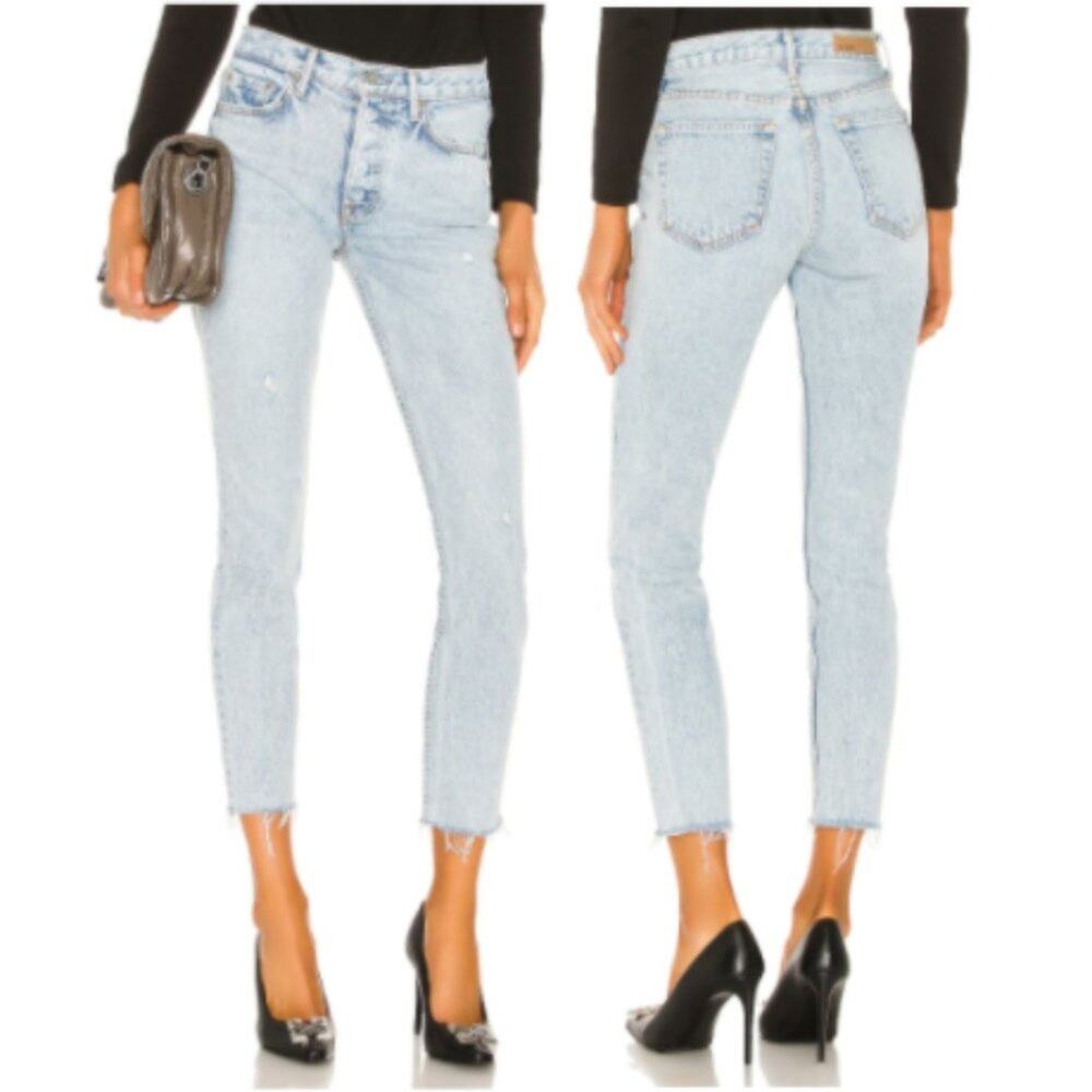 GRLFRND Karolina High Rise Jeans in Slow Down